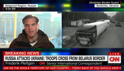 tyrytyty - czołgi wjeżdżają sobie przez białoruś na ukrainę na livestreamie tak po pr...