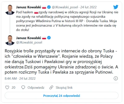 sing - Janusz Kowalski.exe chyba znowu zapomniał połknąć rano tabletek.

 Rosyjskie ...
