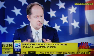 D.....o - Ambasador USA właśnie powiedział po polsku w TVN24, że Stany Zjednoczone za...