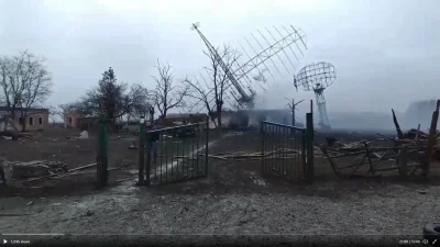 60groszyzawpis - Zniszczone stanowisko ukraińskiej obrony przeciwlotniczej koło Mariu...