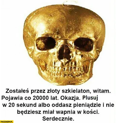 krisszschtoff - @Wronski444: składnia prawie jak w tym memie ze złoty szkieleton xD