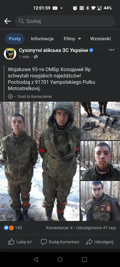 JanuszKarierowicz - Spójrzcie na te ruskie mordy schwytane przez żołnierzy ukraińskic...