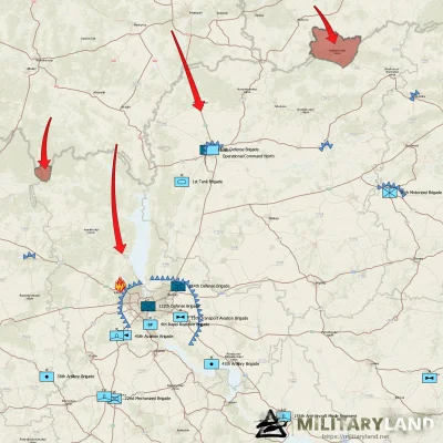 Rzeszowiak2 - Sytuacja na froncie, na północ od Kijowa. No nie jest ciekawie, powiem ...