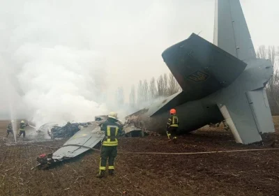 Kaaziiu - Okupanci zestrzelili samolot Sił Zbrojnych Ukrainy w obwodzie kijowskim mię...