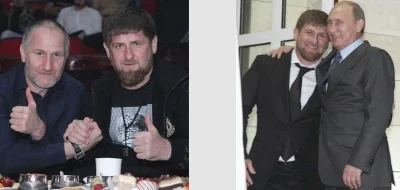 zeidarusek - Na zdjęciach od lewej Mairbek Khasiev (właściciel ACA), Ramzan Kadyrov (...