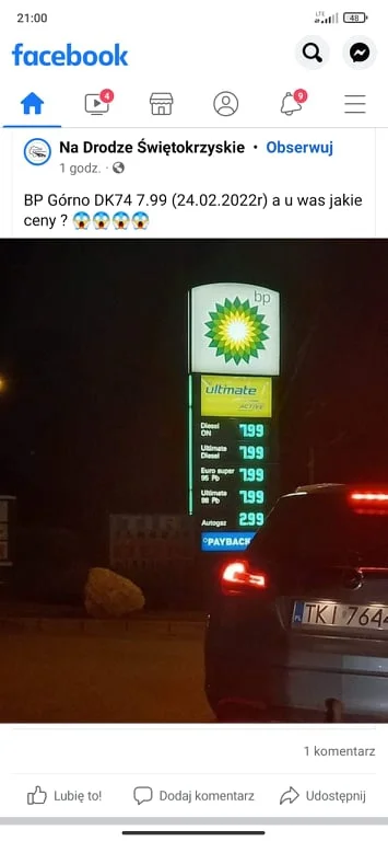 Rick_Sanchez - @bergers: takie ceny ma BP na kilku stacjach w świętokrzyskim