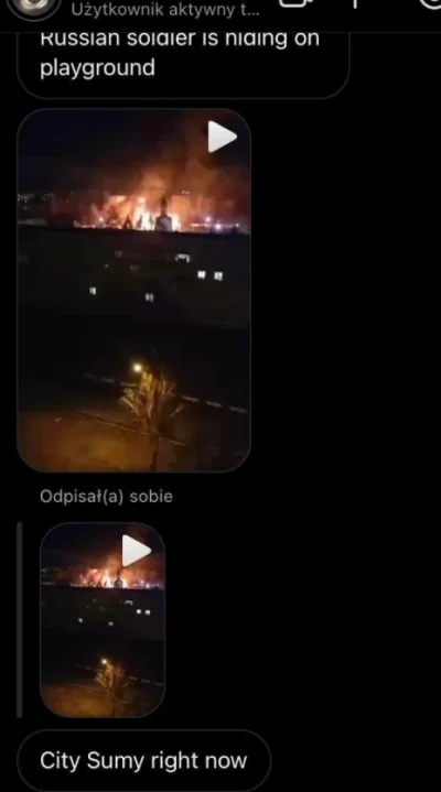 Forrest_Gump - #ukraina #wojna nagranie walk nocą w mieście Sumy https://streamable.c...