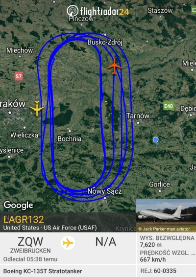 DzikWesolek - Cały dzień cysterna nad #malopolska a teraz nawet dwie #flightradar24 #...