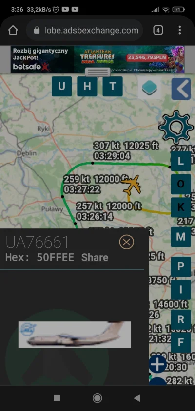 Ranage - Ukraińcy nie mogą trafić na Dęblin? 
#ukraina #lotnictwo #flightradar24