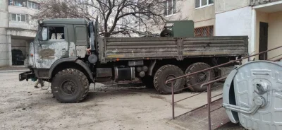 Thorkill - Rosyjski Kamaz z działkiem zu-23-2 zdobyty przez wojska ukraińskie w rejon...