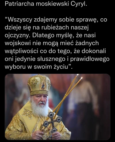 CipakKrulRzycia - #wojna #rosja #religia 
#ukraina Religia to jednak rak