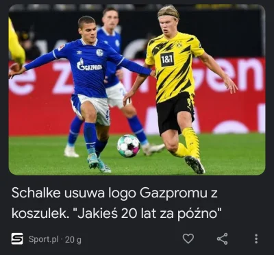 Marcinnx - > Logo firmy Gazprom, będącej od wielu lat głównym sponsorem Schalke 04 Ge...