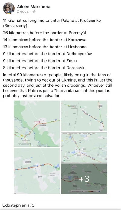Cukrzyk2000 - Łącznie 90 km samochódów pod polskimi granicami próbuje wydostać się z ...