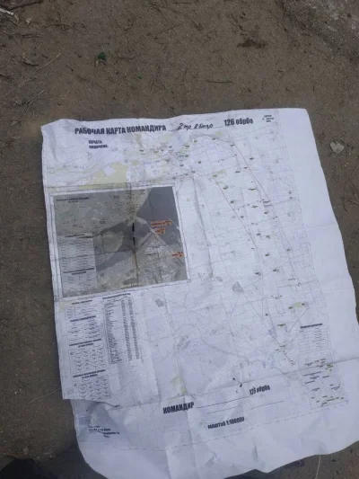 konradpra - Jak wygląda wojskowy dokument (plan) ataku.
Zdobyty przez Ukraińców

#...