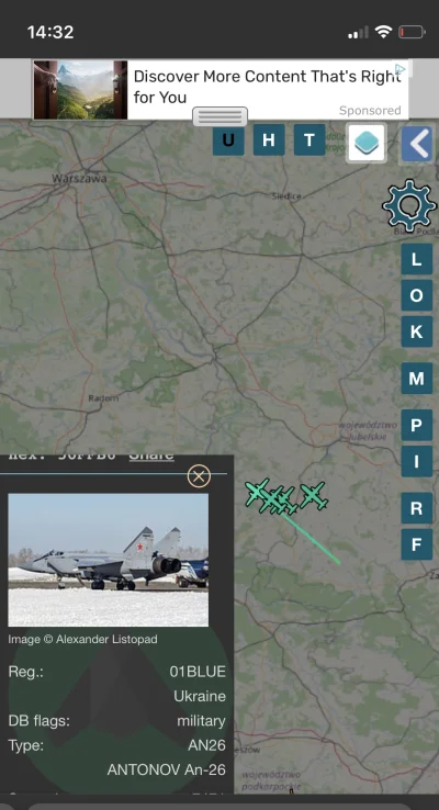 lorquu - Cztery ukraińskie samoloty wojskowe nad Polska ciekawe czy transportują rann...