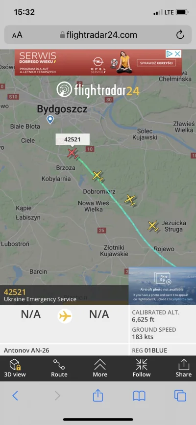 Jamahoo - Ukraińskie Antonovy lądują w Bydgoszczy?
#ukraina #flightradar24