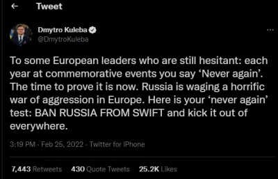 Latarenko - @Wedam: Ruska propaganda prowadzona przez Ukraińskiego MSZ? 
Ty już nawe...