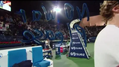Sylwia2137 - Rosyjski tenisista Andriej Rublow, numer 7 na świecie, podczas turnieju ...