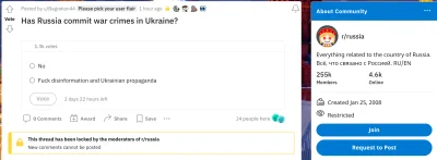 kbk - Watek na reddicie. Dlaczego jeszcze nie zdjety?

Czy Rosja popelnia zbrodnie ...