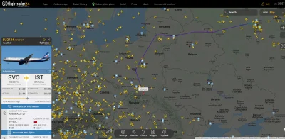 Nivis - @Rabusek: Może to pierwszy testowy lot omijający Polskę. Inny ruski samolot l...