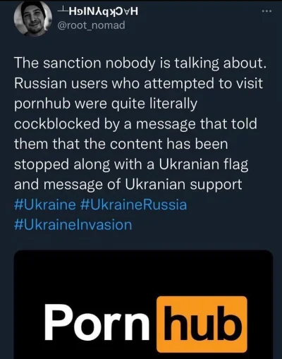 matewoosh - Rosjanie literalnie cockblocked #wojna #ukraina #rosja

EDIT Wstawiłem fe...