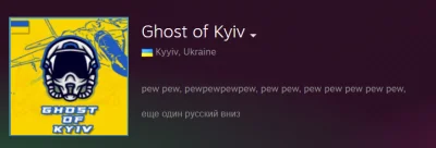 rivers666 - Zachęcam do nakręcania legendy Ghost of Kyiv grając w gierki, niech ruski...