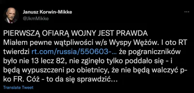 AntyKuc - Korwin powiela propagandę Russia Today na temat Wyspy Węży

Korwin powiel...