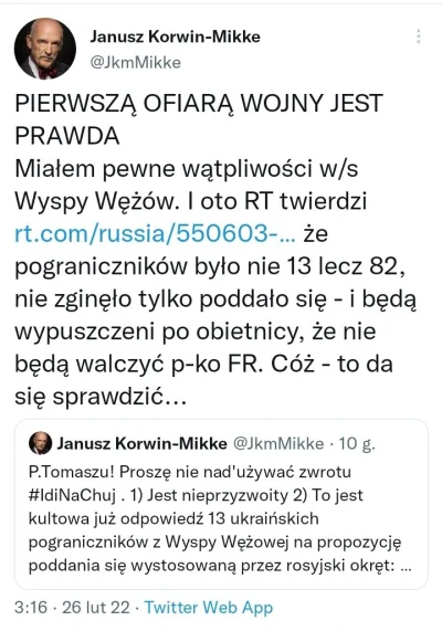 Papileo - Janusz Korwin-Mikke - V Kolumna!

JKM szerzy rosyjską dezinformację udost...