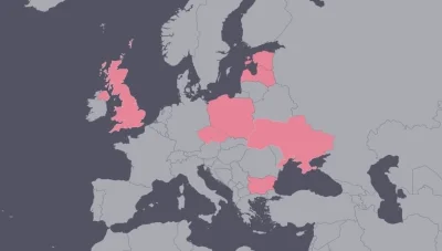 nnmmnnmnm - Mapa krajów, które zamknęły przestrzeń powietrzną dla onucow
#wojna #ukr...