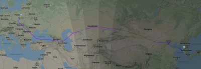 byferdo - Tak aktualnie wygląda trasa polskich samolotów do Azji wschodniej
