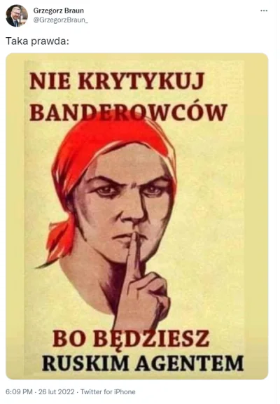 D.....o - Posłowie Konfederacji zdjęli maski i uprawiają na Twitterze ordynarną ruską...