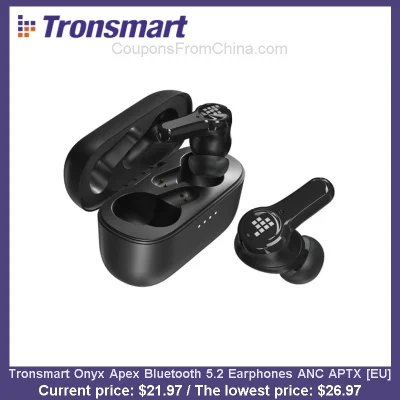 n____S - Tronsmart Onyx Apex Bluetooth 5.2 Earphones ANC APTX [EU]
Cena: $21.97 (naj...