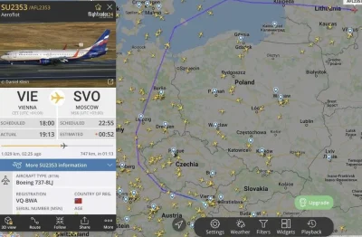 Kasoh32 - Samolot lecący z Wiednia do Moskwy ( ͡° ͜ʖ ͡°)

#wojna #ukraina #rosja