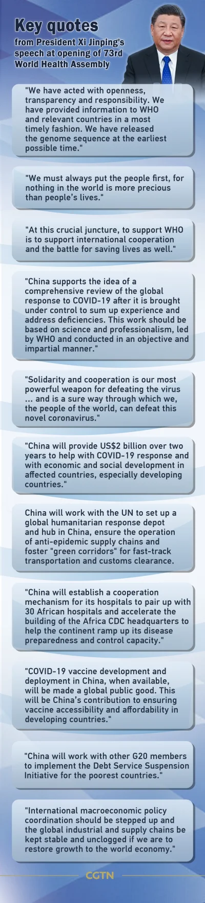 tr0llk0nt0 - Key quotes from President Xi Jinping's speech at opening of 73rd World H...