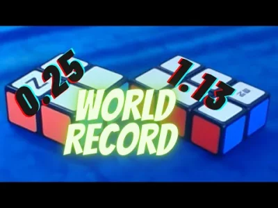 antros - @antros: próba bicia rekordu świata w 1x2x2 i 1x2x3