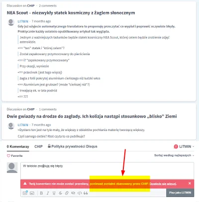 LITWIN - Krótka historia zgłaszania błędów w artykułach CHIP.PL