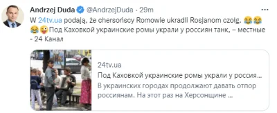Yakooo - Andrzej Duda jaki rozchichotany na Twitterze.

SPOILER

#wojna #rosja #u...