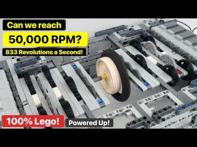 starnak - Spinning a Lego Technic Wheel Mind blowingly Fast! Can we reach 50,000 RPM?...
