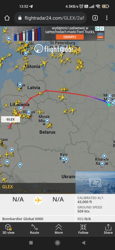 Gambitus - Jakiś prywatny samolot leci nad państwami europejskimi. Sankcje nie obejmu...