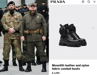 Milanello - Przywódca Czeczeni, Ramzan Kadyrow, nosi na wojnie buty od Prady za 1250 ...