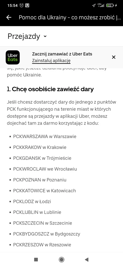 jatylkozapytac - Bardzo ładnie ʕ•ᴥ•ʔ
DARMOWY TRANSPORT DO PUNKTÓW ZBIOREK 

#uber ...