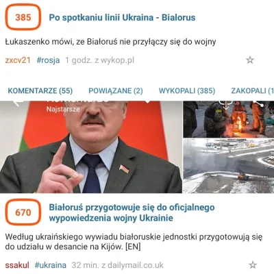 nekrophage - Wykop.pl - Twoje źródło dezinformacji

#ukraina #bialorus #rosja #wojna