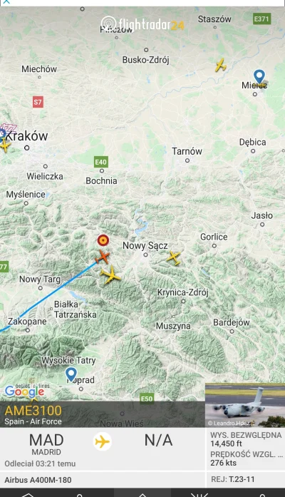 k.....o - Leci Hiszpania 

#ukraina #rosja #wojna #lotnictwo #flightradar24