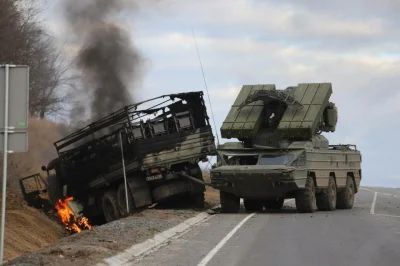 Thorkill - Rosyjski Kamaz i system plot OSA zniszczone w Sribrne w rejonie Czernichow...