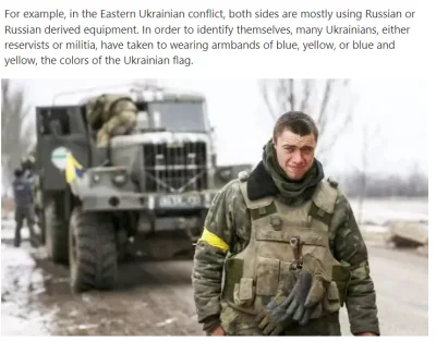 Lutekcjusz - Informacja nieprawdziwa, żołnierz ma żółtą opaskę- rosjanie noszą czerwo...