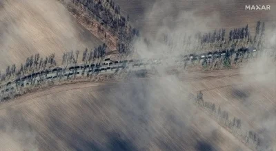 Papileo - Zdjęcia satelitarne - duże rozmieszczenie rosyjskich sił lądowych. Jednostk...