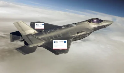 ApesHODL - @delvian: Przygotowałem wizualizację myśliwcy F-35 w ramach funduszy unijn...
