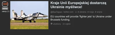 e.....u - mam takie małe pytanie, skąd UE weźmie te myśliwce? Czy jest jakiś sklep z ...