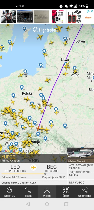 Zarq - #ukraina #wojna 
Jak to jest, że ten samolot leci przez naszą przestrzeń powie...