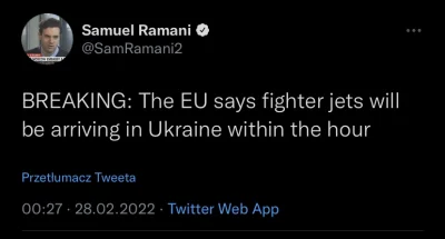 J.....D - UE jak Ty mi zainponowalas w tej chwili. Zajebiscie szybko.


#ukraina #woj...